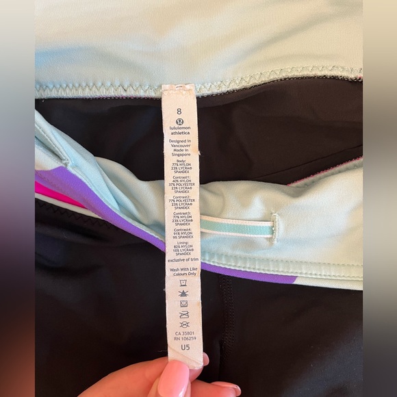 Lululemon Crop Leggings - Size 8 - Picture 3 of 9